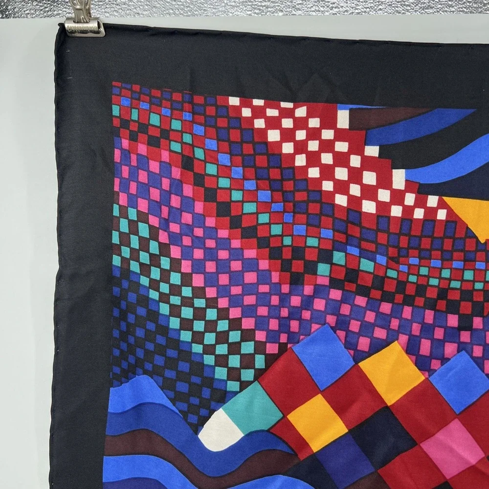 Liberty Of London Vintage Abstract Design 100% Silk Scarf 26